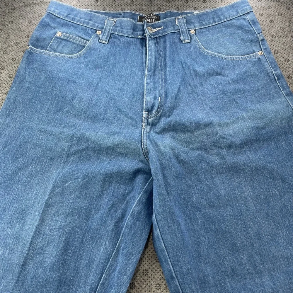 Vintage Iceberg Jeans History Blue Carpenter Pants Mens 36x32 Baggy Wide Leg